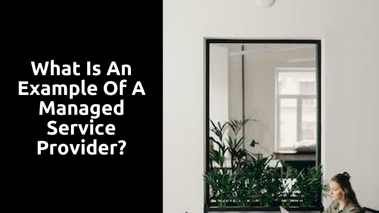 What is an example of a managed service provider?