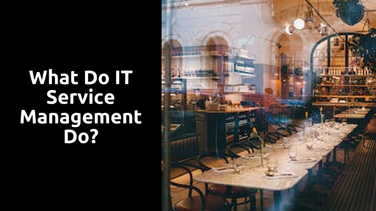 What do IT service management do?